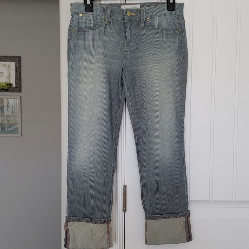 Pinstriped Jeans
